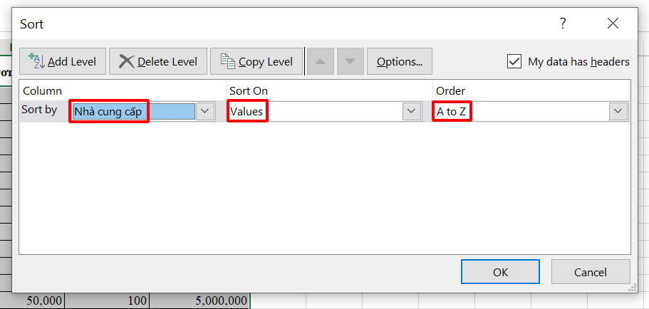 Hướng dẫn cách sắp xếp thứ tự ABC trong Excel nhanh chóng