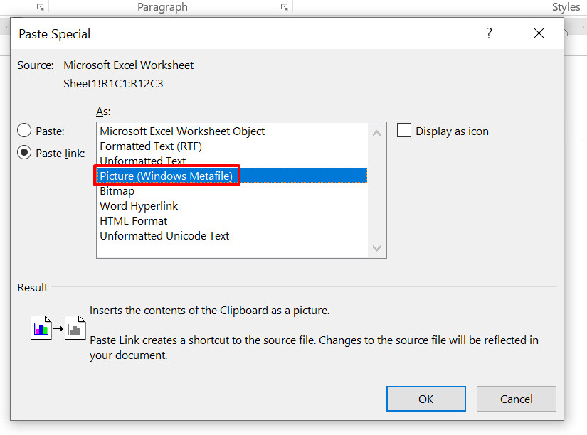 How to insert link into table in image format