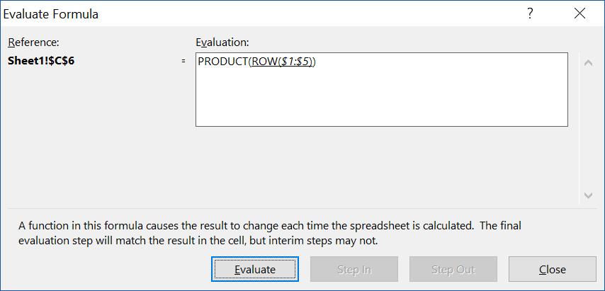 Hướng dẫn tính giai thừa trong Excel bằng công thức mảng