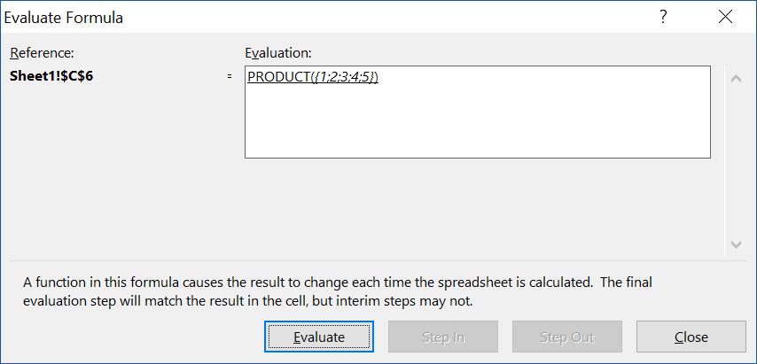 Hướng dẫn tính giai thừa trong Excel bằng công thức mảng