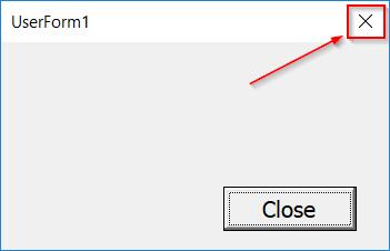 Hướng dẫn vô hiệu hóa nút X trên Userform Excel bằng lệnh VBA