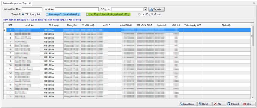 Hướng dẫn sử dụng phần mềm KBHXH khai báo bảo hiểm xã hội