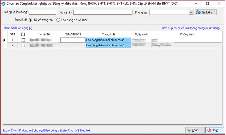 Hướng dẫn sử dụng phần mềm KBHXH khai báo bảo hiểm xã hội