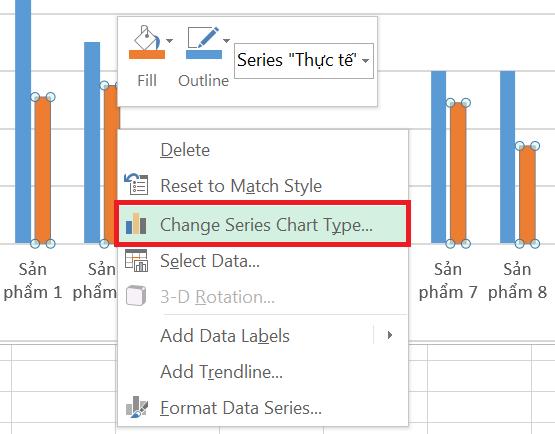 Hướng dẫn cách vẽ biểu đồ so sánh trong Excel từ báo cáo trên Excel