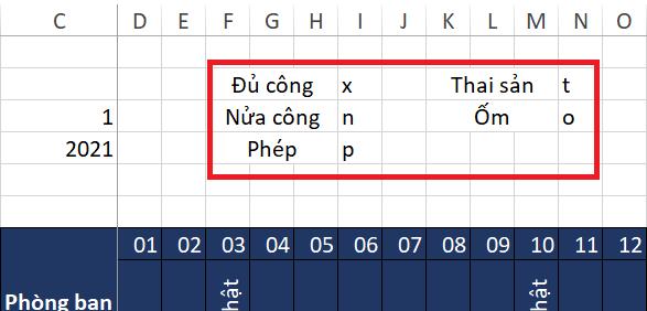Chia sẻ bảng chấm công 2023 trên Excel dành cho kế toán tiền lương