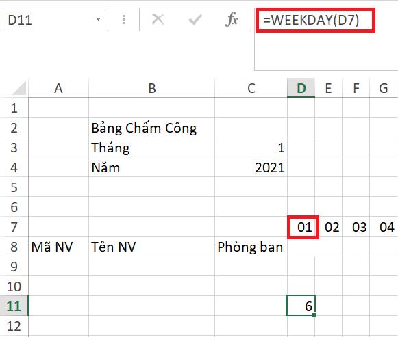 Chia sẻ bảng chấm công 2023 trên Excel dành cho kế toán tiền lương