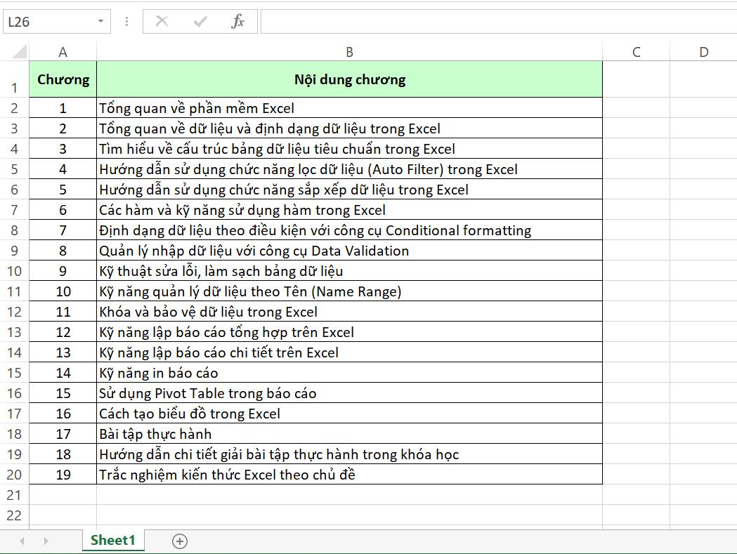Hướng dẫn cách tìm dòng cuối trong VBA cho dữ liệu bảng Excel