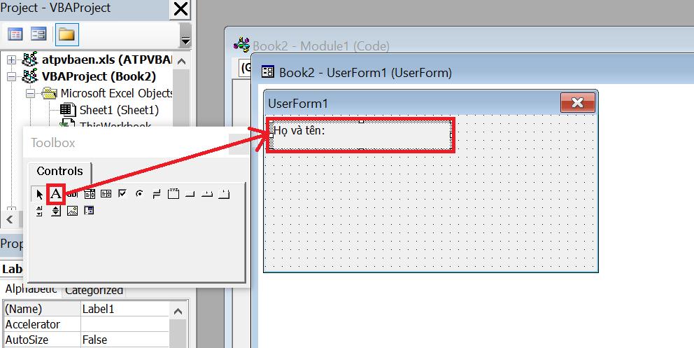 Hướng dẫn chi tiết các bước tạo form nhập liệu bằng VBA Excel