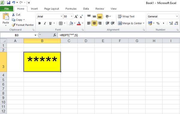 Cách sử dụng hàm REPT trong Excel để lặp lại chuỗi văn bản hoặc số