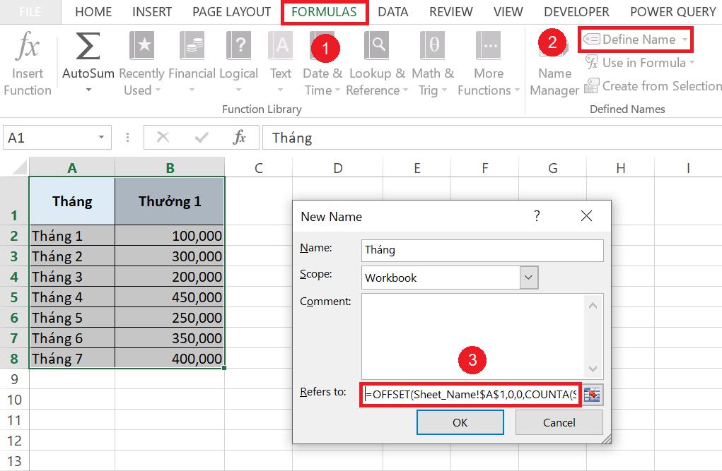 Giới thiệu về hàm OFFSET và các cách kết hợp hàm OFFSET trong Excel