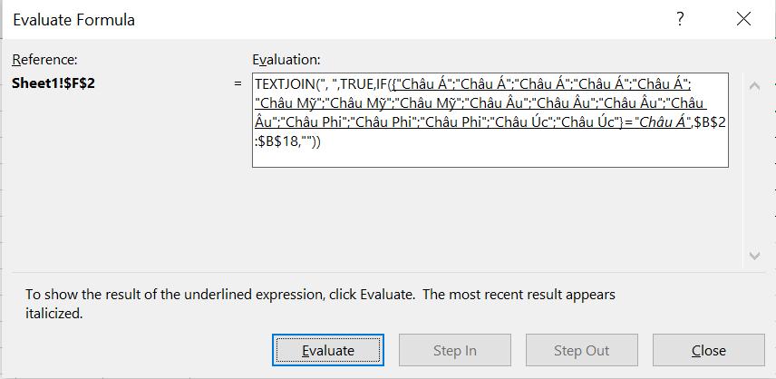 Hướng dẫn dùng hàm TEXTJOIN để ghép chuỗi văn bản trong Excel