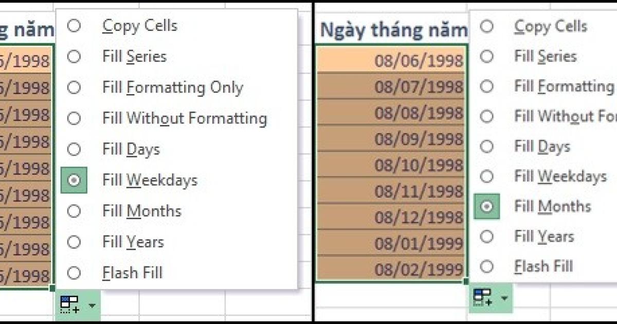 Hướng dẫn sử dụng AutoFill trên Excel trong đề thi MOS Excel 2010