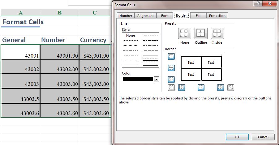 Hướng dẫn sử dụng Format Cells trong Excel để giải bài thi MOS