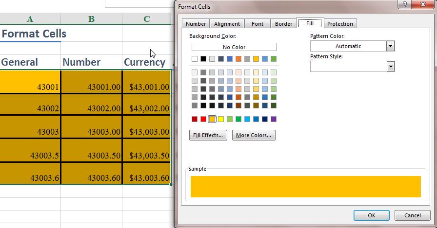 Hướng dẫn sử dụng Format Cells trong Excel để giải bài thi MOS