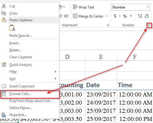 Hướng dẫn sử dụng Format Cells trong Excel để giải bài thi MOS