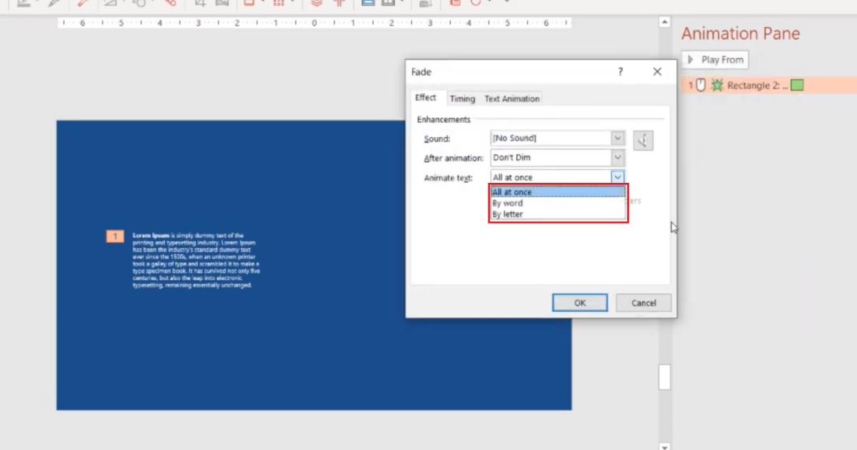 Hướng dẫn sử dụng hiệu ứng PowerPoint cho số liệu và đồ thị