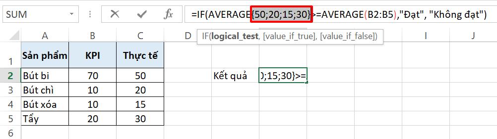 Hướng dẫn thao tác với các phím tắt hiện công thức trong Excel