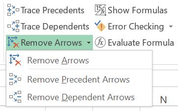 Cách sửa lỗi công thức trong Excel bằng nhóm công cụ Formula Auditing