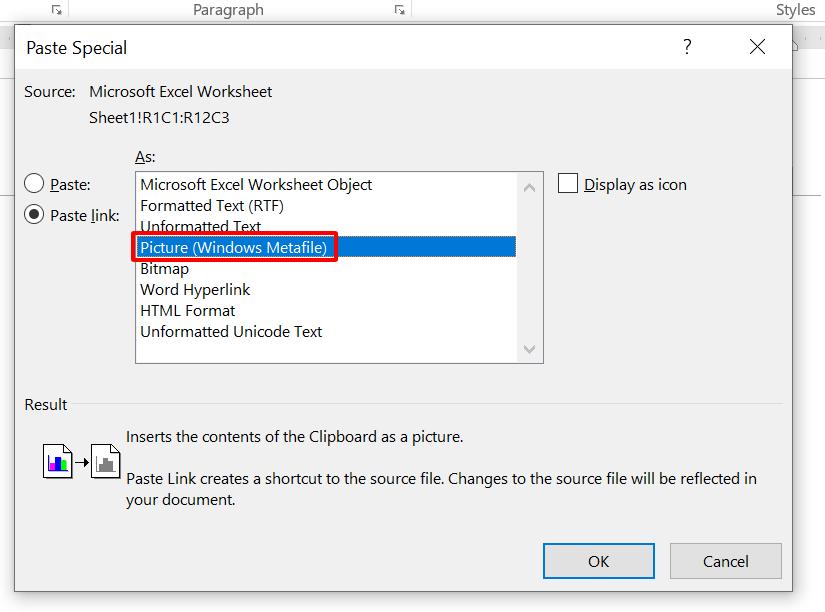 Cách chèn link vào bảng ở định dạng ảnh