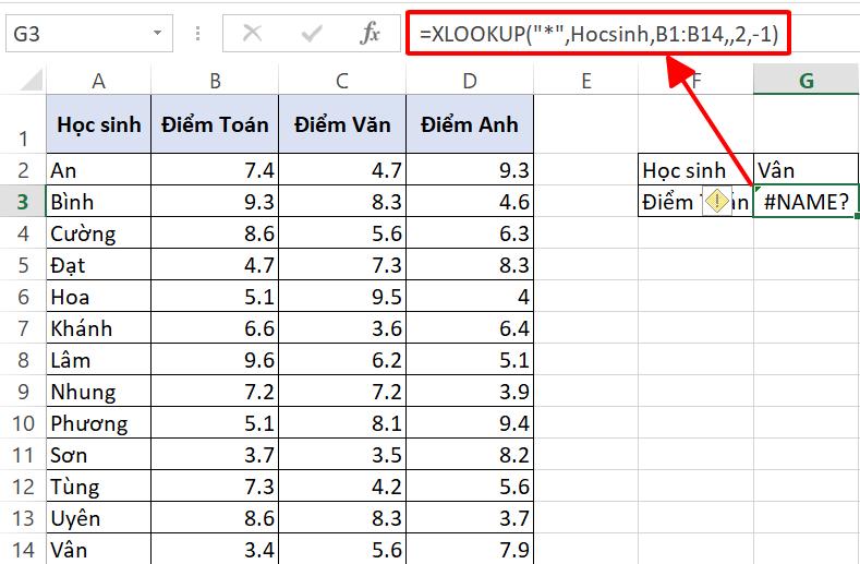Tìm hiểu lỗi NAME trong Excel (#NAME?): Nguyên nhân và giải pháp