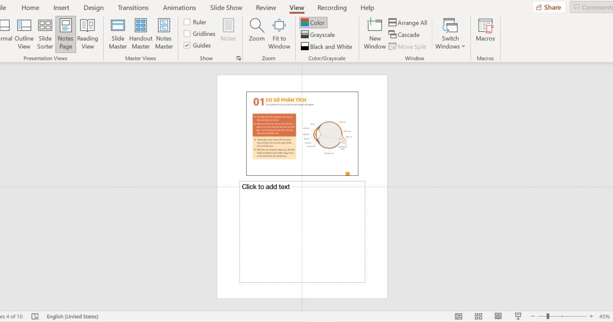 Hướng dẫn 6 cách hiển thị slide trong PowerPoint với menu View