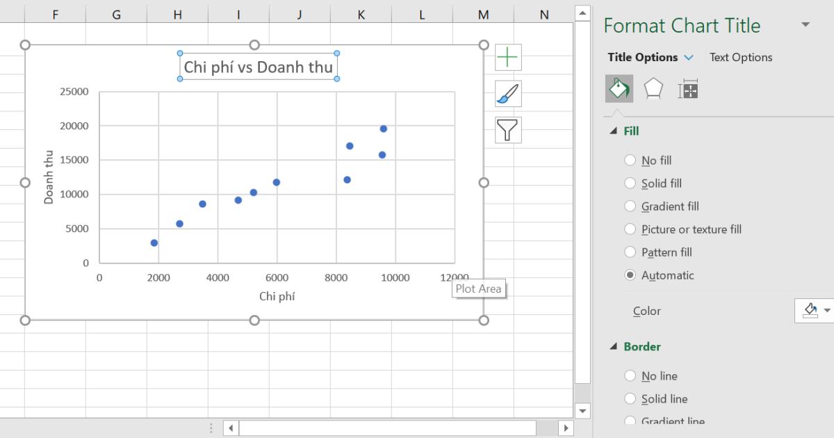 HƯỚNG DẪN VẼ BIỂU ĐỒ PHÂN TÁN (SCATTER PLOT) TRONG EXCEL