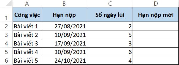 Hướng dẫn cách cộng ngày trong Excel đơn giản và nhanh chóng