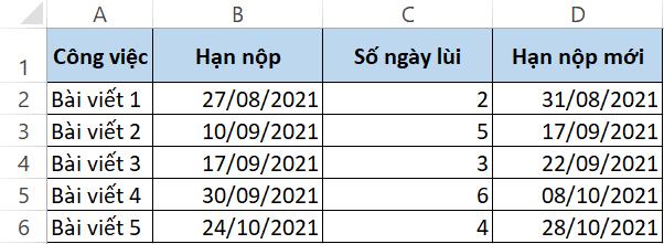 Hướng dẫn cách cộng ngày trong Excel đơn giản và nhanh chóng