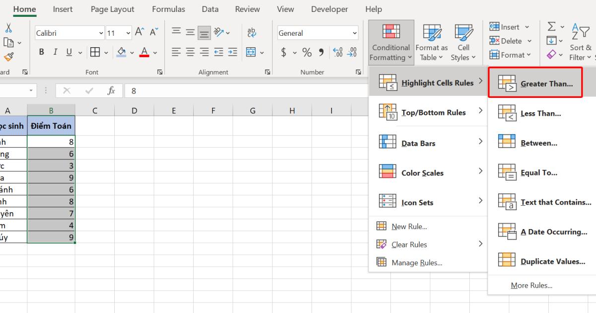 Hướng dẫn cách copy định dạng có điều kiện trong Excel đơn giản nhất