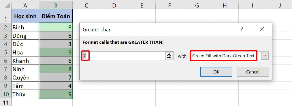 Hướng dẫn cách copy định dạng có điều kiện trong Excel đơn giản nhất