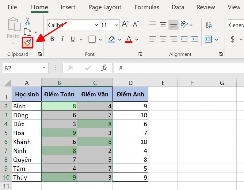 Hướng dẫn cách copy định dạng có điều kiện trong Excel đơn giản nhất