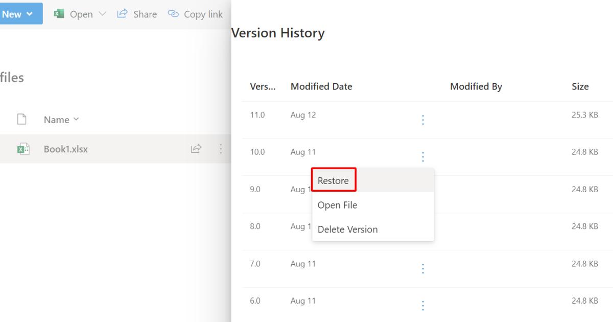 Hướng dẫn cách lấy lại file Excel chưa lưu, bị lưu đè, lưu trên đám mây