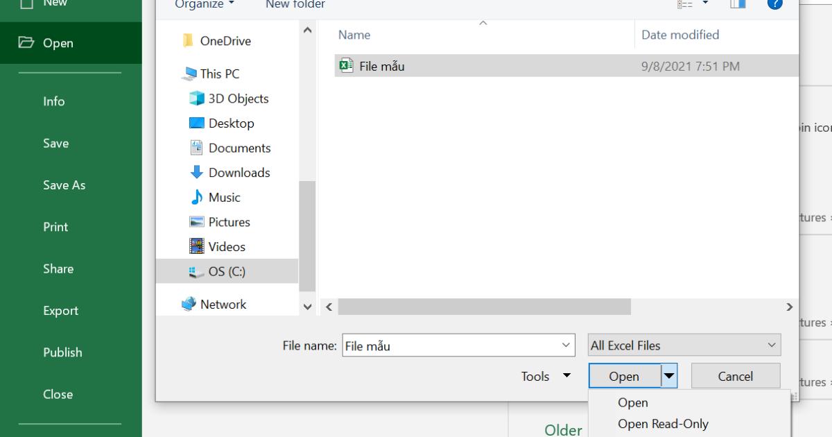 Hướng dẫn cách lấy lại file Excel chưa lưu, bị lưu đè, lưu trên đám mây