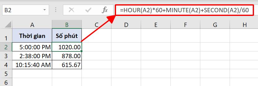 Hướng dẫn 3 cách chuyển đổi giờ ra số trong Excel đơn giản nhất