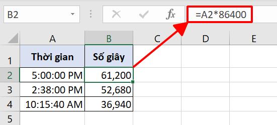 Hướng dẫn 3 cách chuyển đổi giờ ra số trong Excel đơn giản nhất