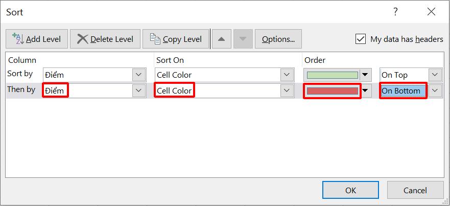 Hướng dẫn 4 cách lọc màu trong Excel nhanh chóng dưới 10 giây