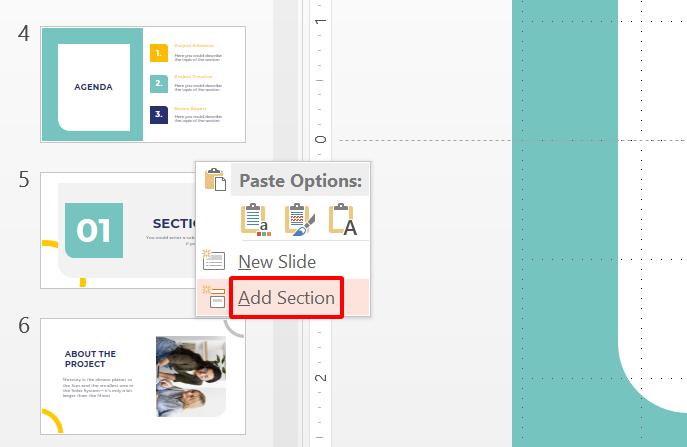 Hướng dẫn sử dụng Section trong PowerPoint để quản lý slide hiệu quả