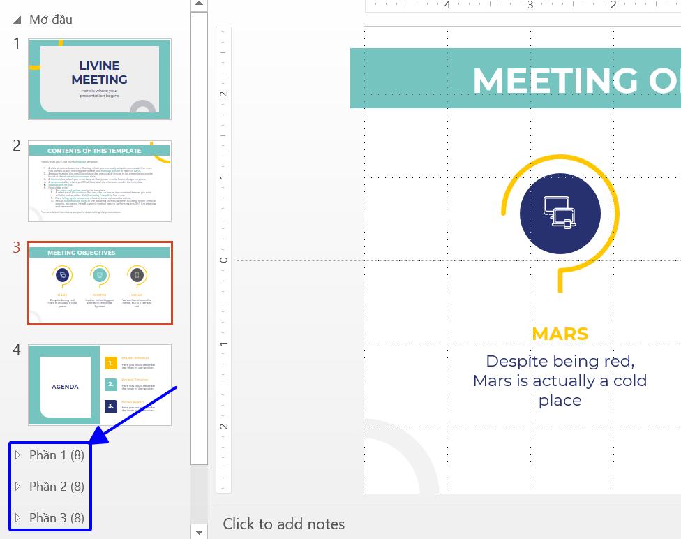 Hướng dẫn sử dụng Section trong PowerPoint để quản lý slide hiệu quả