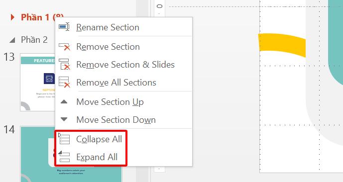 Hướng dẫn sử dụng Section trong PowerPoint để quản lý slide hiệu quả