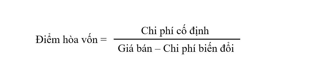 Hướng dẫn cách tính điểm hòa vốn bằng Excel chuẩn xác từng chữ số