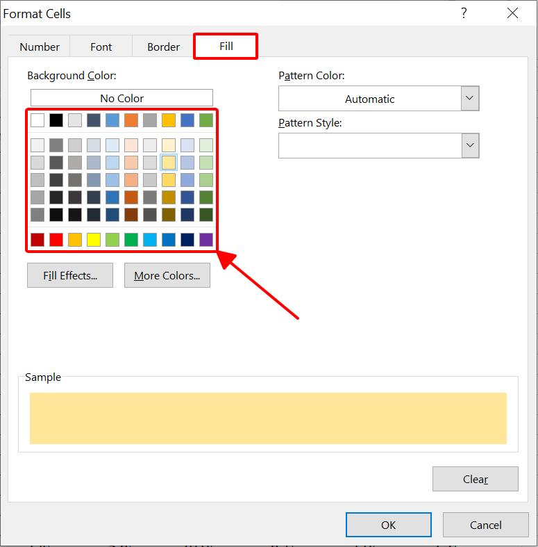 Hướng dẫn cách tô màu xen kẽ trong Excel 5