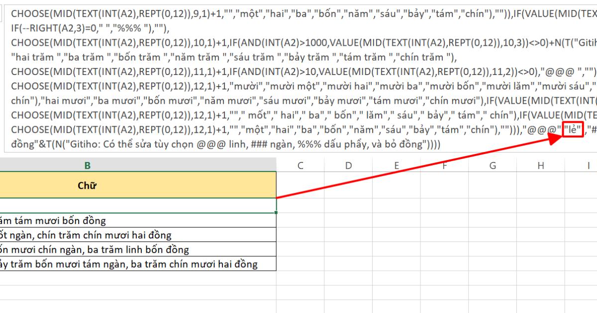 Hướng dẫn đổi số thành chữ trên Excel chỉ trong một nốt nhạc