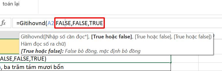 Hướng dẫn đổi số thành chữ trên Excel chỉ trong một nốt nhạc