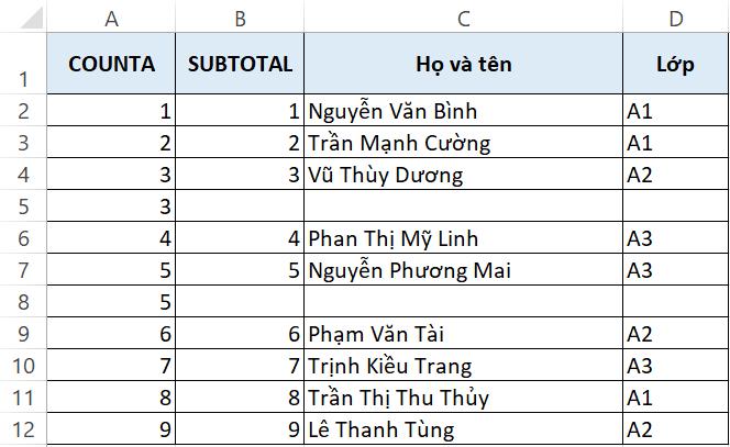 3 cách đánh số thứ tự trong Excel cực nhanh và chuẩn