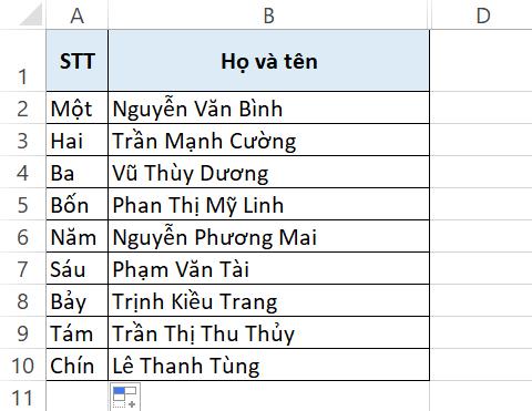 3 cách đánh số thứ tự trong Excel cực nhanh và chuẩn
