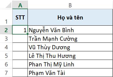 3 cách đánh số thứ tự trong Excel cực nhanh và chuẩn