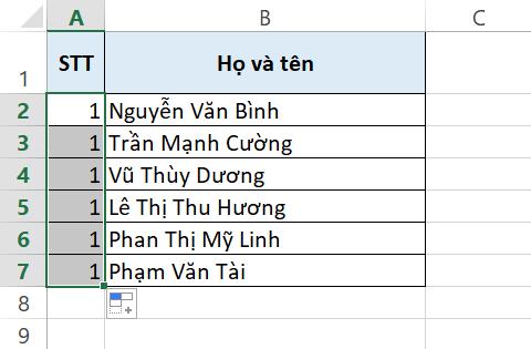 3 cách đánh số thứ tự trong Excel cực nhanh và chuẩn