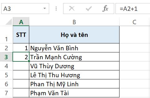 3 cách đánh số thứ tự trong Excel cực nhanh và chuẩn