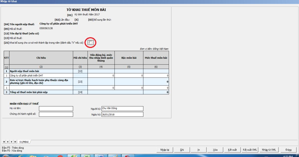 Hướng dẫn thủ tục kê khai thuế ban đầu mới nhất năm 2021