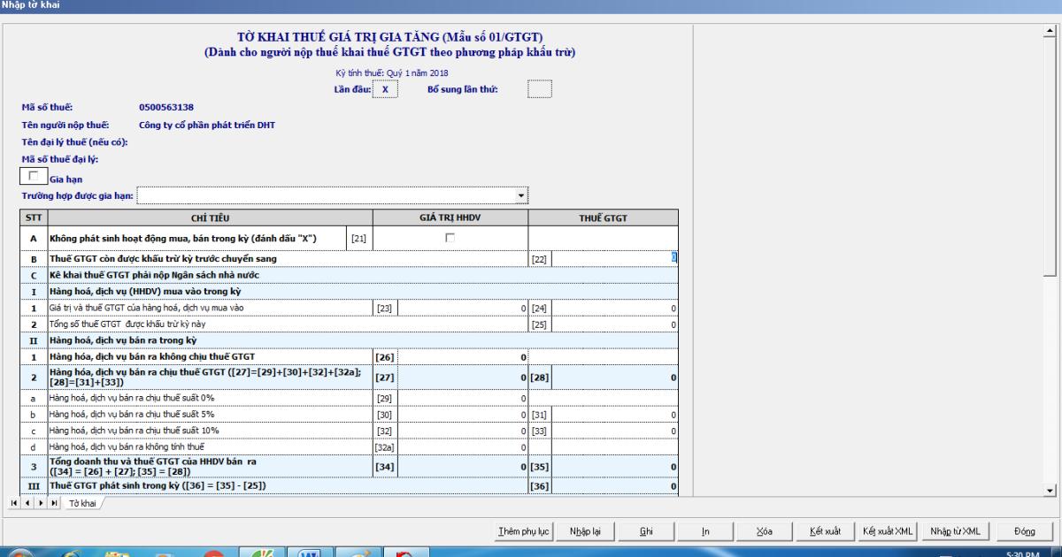 Hướng dẫn thủ tục kê khai thuế ban đầu mới nhất năm 2021
